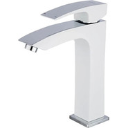 Смеситель для раковины высокий Gappo G1007-78, белый/хром - фото 