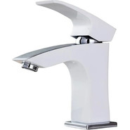 Смеситель для раковины Gappo Jacob G1007-7, белый/хром - фото 