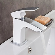 Смеситель для раковины Gappo Jacob G1007-7, белый/хром - фото 2