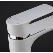 Смеситель для раковины высокий Gappo Noar G1048-2, белый/хром - фото 6