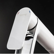 Смеситель для раковины высокий Gappo G1048-31, белый/хром - фото 6