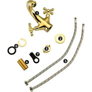 Смеситель для раковины Gappo G1089-6, золото - фото 6