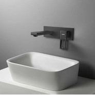 Смеситель для раковины настенный Gappo Futura G1017-16, черный - фото 2