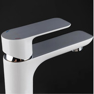 Смеситель для раковины с гигиеническим душем Gappo Noar G1048-1, белый/хром - фото 5