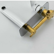 Смеситель для раковины настенный Gappo G1048-22, белый/хром - фото 5