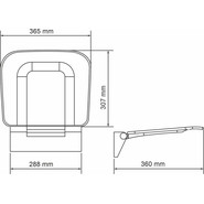 Сиденье для душа WasserKraft SS404, чёрный - фото 2