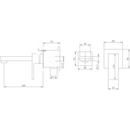 Смеситель для раковины настенный Abber Daheim AF8212 (со скрытой частью), Цвет производителя: хром - фото 3
