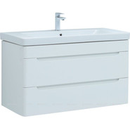 Тумба подвесная с раковиной Aquanet София 105 см 274116, белый - фото 