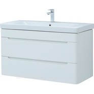 Тумба подвесная с раковиной Aquanet София 105 см 274116, белый - фото 2