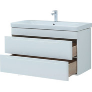 Тумба подвесная с раковиной Aquanet София 105 см 274116, белый - фото 3