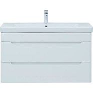 Тумба подвесная с раковиной Aquanet София 105 см 274116, белый - фото 4