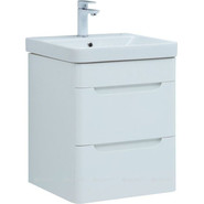 Тумба подвесная с раковиной Aquanet София 50 см 274171, белый - фото 