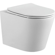 Унитаз подвесной безободковый Aquatek Вега AQ1904-00 с тонкой крышкой микролифт, Цвет производителя: белый - фото 