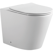 Унитаз приставной безободковый Aquatek Вега AQ1906-00 с тонкой крышкой микролифт - фото 