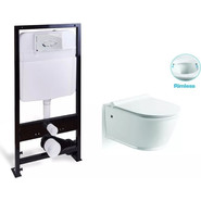 Инсталляция с подвесным безободковым унитазом SantiLine SL-5009+SL01 - фото 