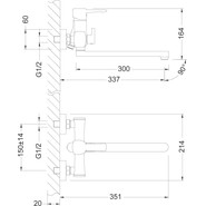 Смеситель для ванны Lemark Evitta LM0551C - фото 2