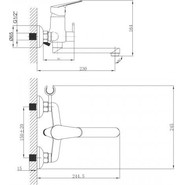 Смеситель для ванны Lemark Partner LM6513C - фото 2