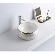 Раковина-чаша CeramaLux NC 39 см 5004SP, белый/серый - фото 2