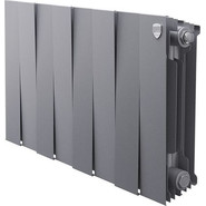 Радиатор Royal Thermo Piano Forte 350 Silver Satin 640х380 мм (8 секций) - фото 