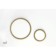 Кнопка смыва Alcaplast Thin M775, белый глянец/золото глянец - фото 