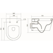 Инсталляция Aquatek Standart 50 INS-0000012 с подвесным унитазом Aquatek Бетта AQ1253W-00 - фото 6