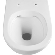 Унитаз подвесной безободковый Abber Bequem AC1100 с крышкой микролифт, Цвет производителя: белый - фото 4