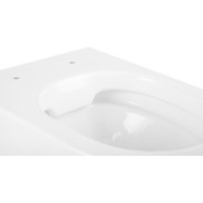 Унитаз подвесной безободковый Abber Bequem AC1100 с крышкой микролифт, Цвет производителя: белый - фото 5