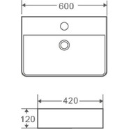 Раковина-чаша Azario 60 см AZ-2173 - фото 3