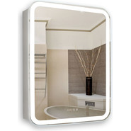 Зеркало-шкаф Azario Фиджи Led 50 см + часы - фото 