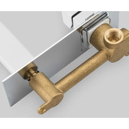 Смеситель для раковины настенный Gappo Futura G1017-12, белый/хром - фото 6