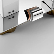 Смеситель для раковины настенный Gappo Futura G1017-12, белый/хром - фото 5