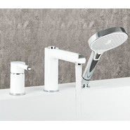 Смеситель для ванны Gappo G1103-8, белый/хром - фото 4