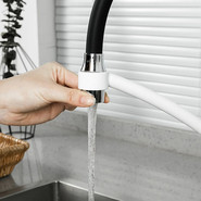 Смеситель для кухни Gappo G4048-8, белый/черный - фото 2