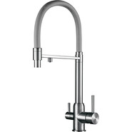 Смеситель для кухни Gappo G4399-5, сатин/серый - фото 