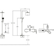 Душевая стойка Jacob Delafon Aleo 2.0 E26809-CP - фото 4