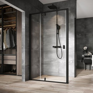 Душевая дверь Ravak Nexty NDOP2 100 см 03OA0300Z1, чёрный/прозрачное - фото 
