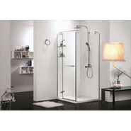 Душевое ограждение Azario Montreal AZ-NWG1231-L 90х90 см (стекло 8 мм) алюминий/прозрачное - фото 4