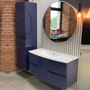 Пенал подвесной Jacob Delafon Nona 30x147 см L EB1892LRU-G98, темно-синий - фото 4