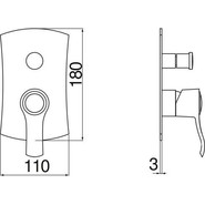 Смеситель для ванны Nobili Sofi SI98100/EBR, бронза - фото 2