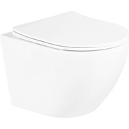 Инсталляция с подвесным унитазом комплект: Grohe Rapid SL 38772001 с подвесным безободковым унитазом BelBagno Uno BB3105CHR/SC сиденье микролифт, крепление, кнопка смыва хром, Цвет производителя: белый - фото 6