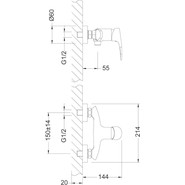 Смеситель для душа Lemark Linara LM0403C - фото 2