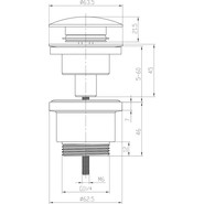Донный клапан Lemark LM8500B, бронза - фото 2