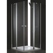 Душевое ограждение Cezares 100х90 см ELENA-W-AH-2-100/90-P-Cr-R, хром/матовое - фото 