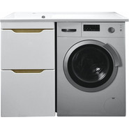 Тумба напольная с раковиной-столешницей Azario Magenta 120 см L CS00078395 - фото 