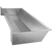 Раковина подвесная антивандальная Тругор L=2,4 м (слив справа) - фото 3