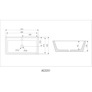 Раковина-чаша Abber Rechteck 61 см AC2201 - фото 5