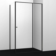 Душевое ограждение WasserKraft Dill 110x80 см 61S14, чёрный/прозрачное - фото 