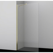 Душевая перегородка WasserKraft Aisch 100 см 55W44, золото/прозрачное - фото 