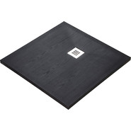 Поддон каменный WasserKraft Dill 90х90 см 61T03, чёрный матовый - фото 