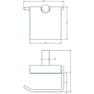 Держатель для туалетной бумаги Haiba HB8403-4, цвет бронза - фото 2